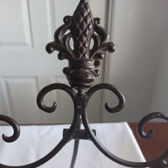 Brushed Brown Metal Easel for Countertop Cookbook or Art Display - Picture 2 of 8